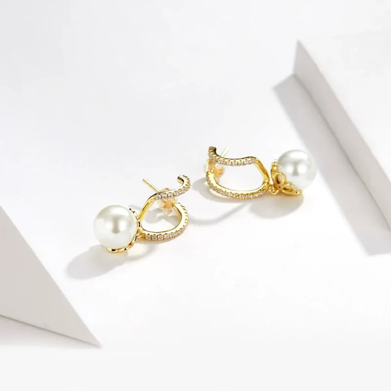 (bilde for) Pandora Style Gentle Pearl Stud øredobber - BSE151 - Vis 4