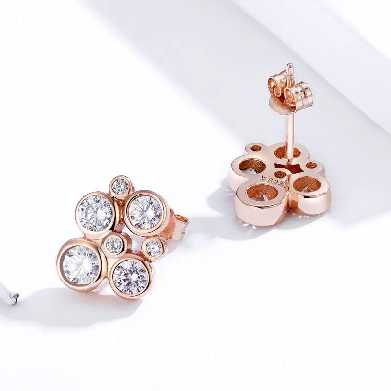 (bilde for) Pandora Style geometriske boble øredobber - SCE810 - Vis 3