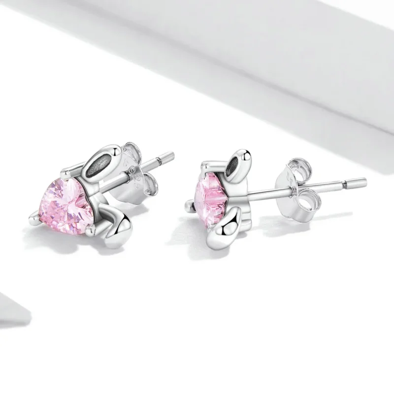 (bilde for) Pandora Style Love Rabbit Ears Stud øredobber - SCE1365 - Vis 3