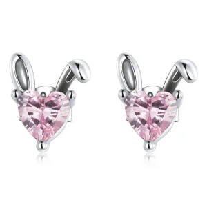 (bilde for) Pandora Style Love Rabbit Ears Stud øredobber - SCE1365