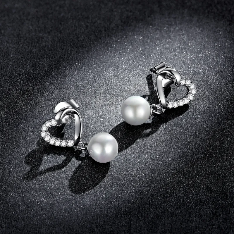 (bilde for) Pandora Style Love Shell Beads-Elegante øredobber - BSE552 - Vis 5