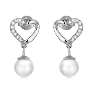 (bilde for) Pandora Style Love Shell Beads-Elegante øredobber - BSE552