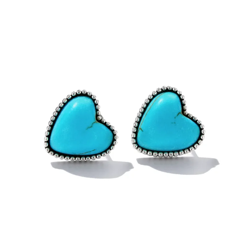 (bilde for) Pandora Style Love Turkise øredobber - BSE591 - Vis 2