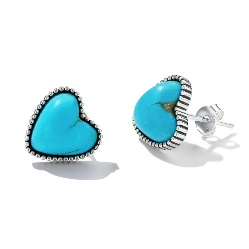 (bilde for) Pandora Style Love Turkise øredobber - BSE591 - Vis 3