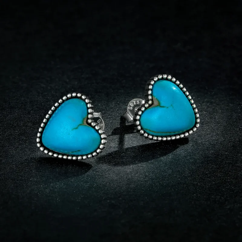 (bilde for) Pandora Style Love Turkise øredobber - BSE591 - Vis 5