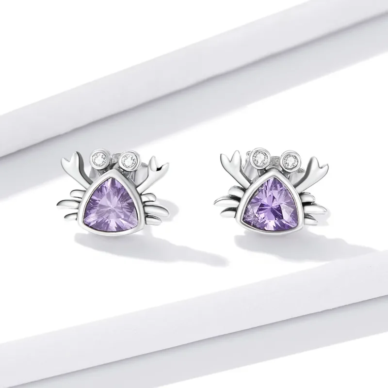 (bilde for) Pandora Style Mini Crab Stud øredobber - BSE572 - Vis 2