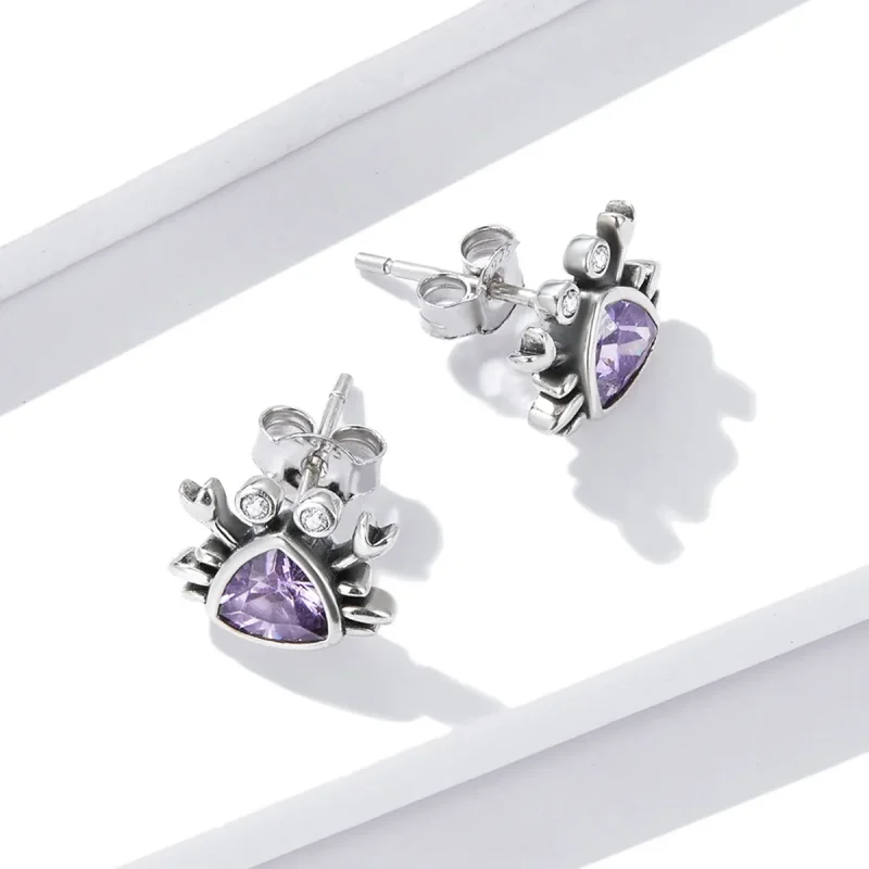 (bilde for) Pandora Style Mini Crab Stud øredobber - BSE572 - Vis 4