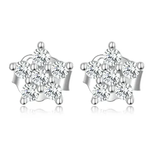 (bilde for) Pandora Style Mini Flower Stud øredobber - BSE598-A