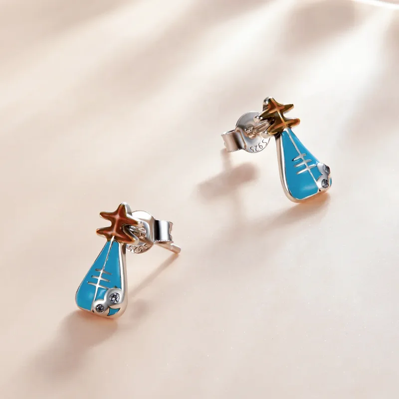 (bilde for) Pandora Style Mini Lute øredobber - SCE1216 - Vis 2