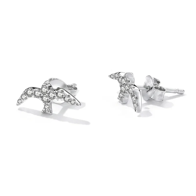(bilde for) Pandora Style Mini Swallow Stud øredobber - BSE594 - Vis 2