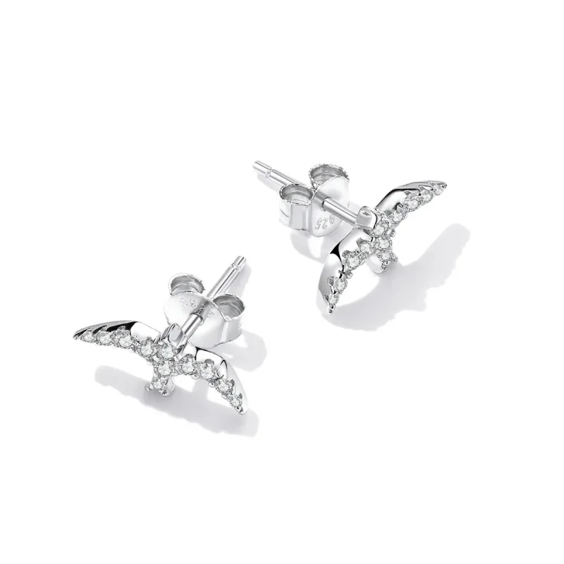 (bilde for) Pandora Style Mini Swallow Stud øredobber - BSE594 - Vis 4