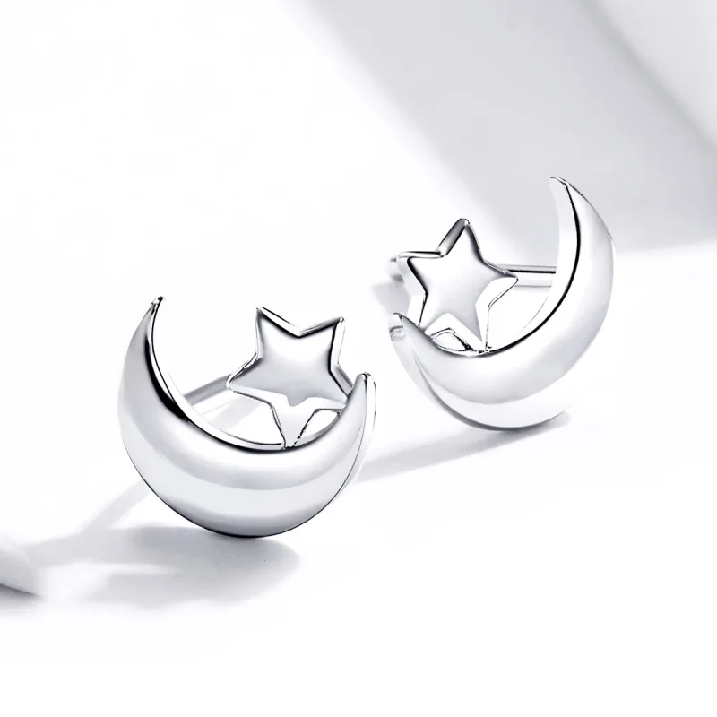 (bilde for) Pandora Style Moon and Stars ørepynt - SCE726 - Vis 4