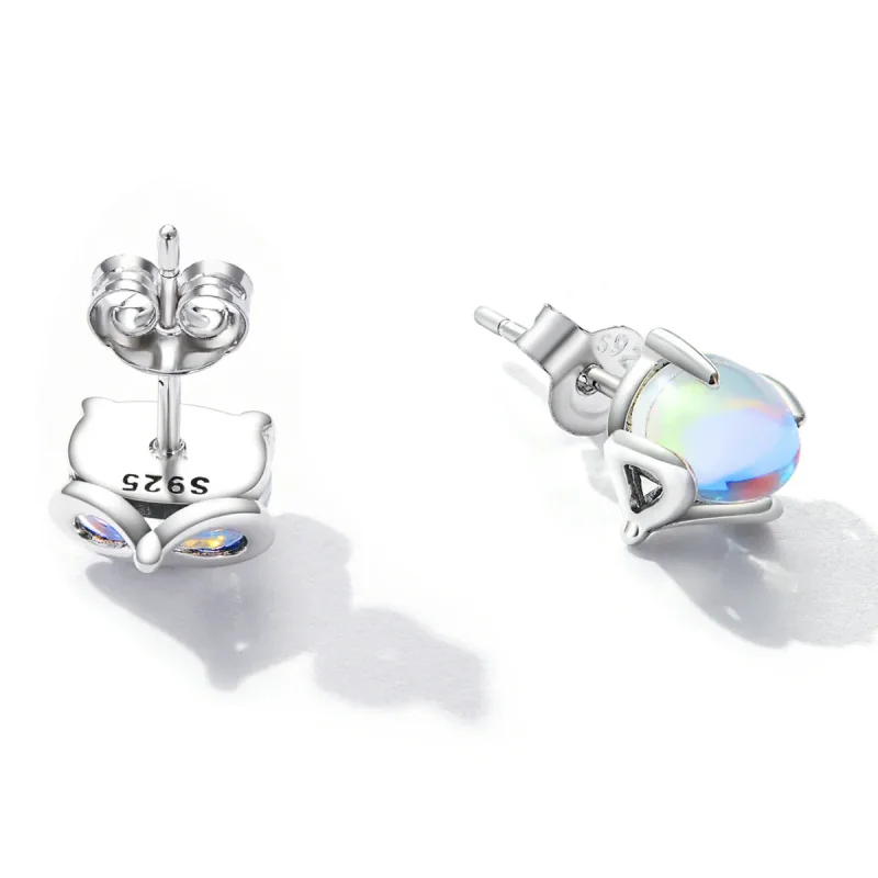 (bilde for) Pandora Style Moonstone Fox Stud øredobber - SCE1386 - Vis 4