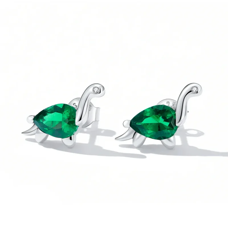 (bilde for) Pandora Style Morsomme Dinosaur Stud øredobber - SCE1379 - Vis 2
