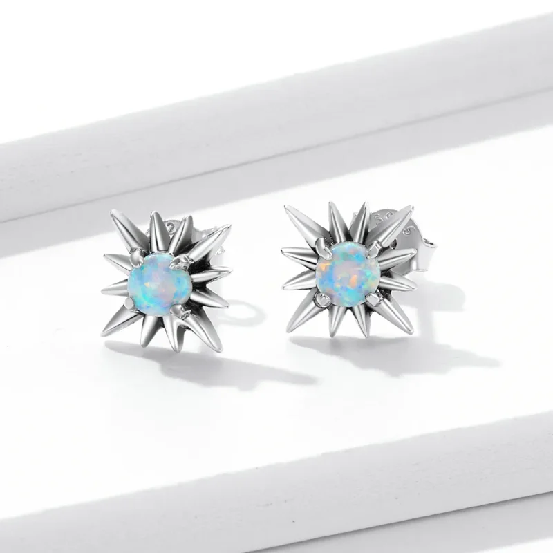 (bilde for) Pandora Style Opal Star Stud øredobber - BSE581 - Vis 2