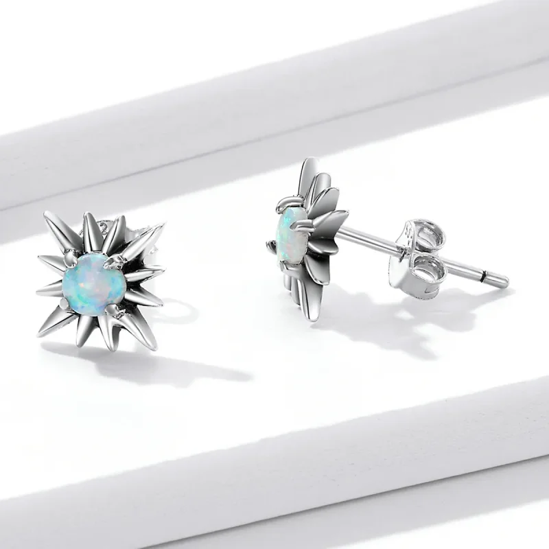 (bilde for) Pandora Style Opal Star Stud øredobber - BSE581 - Vis 3