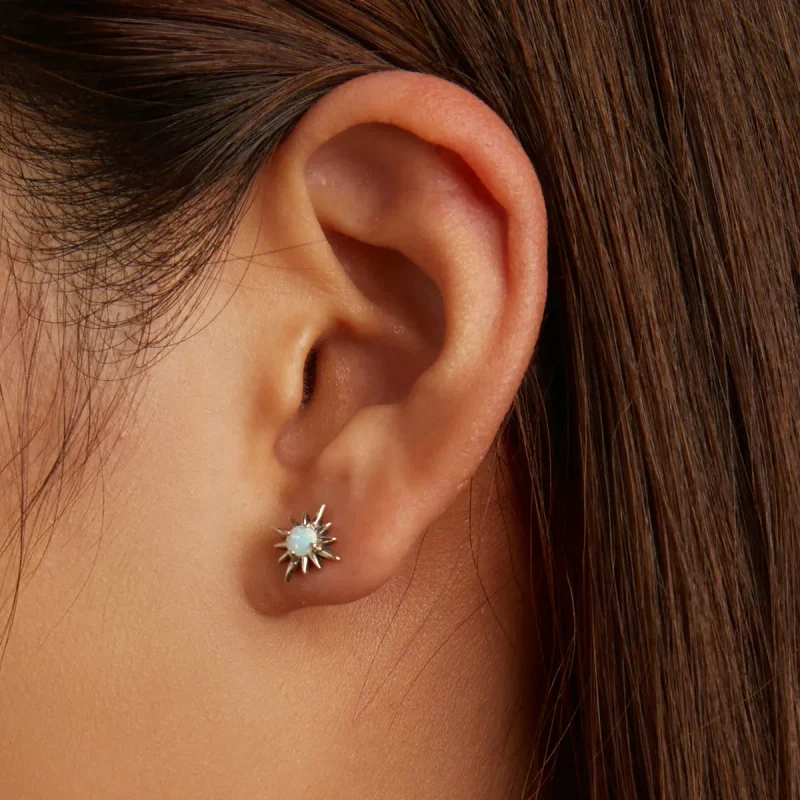 (bilde for) Pandora Style Opal Star Stud øredobber - BSE581 - Vis 7
