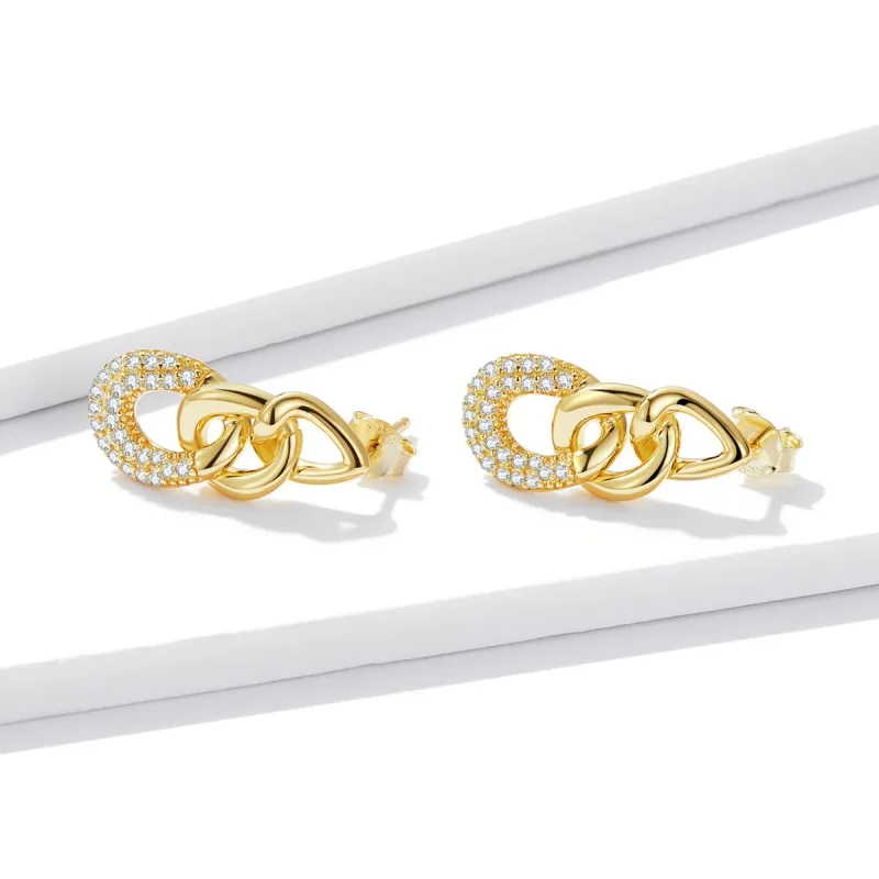 (bilde for) Pandora Style Personality Chain Stud øredobber - BSE545 - Vis 2