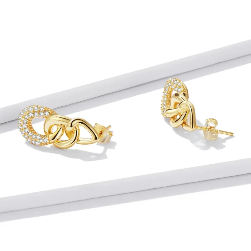 (bilde for) Pandora Style Personality Chain Stud øredobber - BSE545 - Vis 3