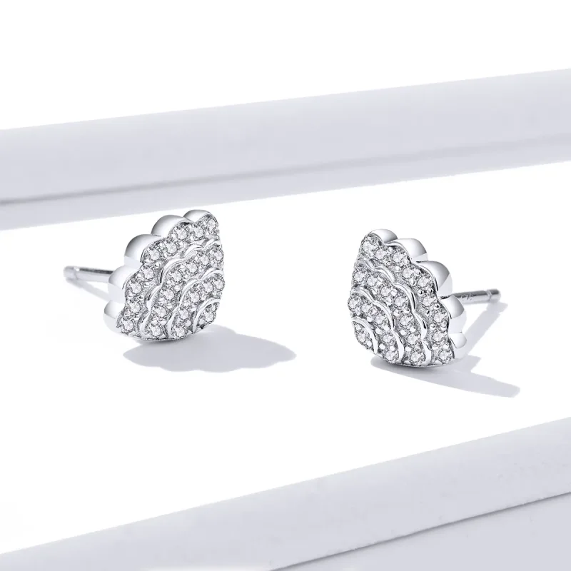(bilde for) Pandora Style romantiske skalløredobber - BSE342 - Vis 2