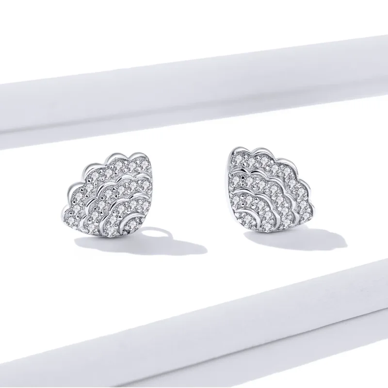 (bilde for) Pandora Style romantiske skalløredobber - BSE342 - Vis 3