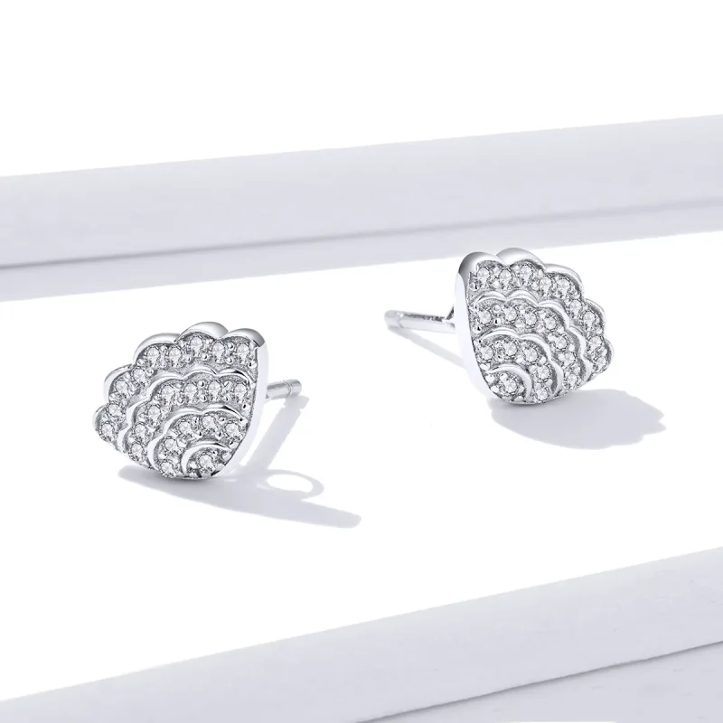 (bilde for) Pandora Style romantiske skalløredobber - BSE342 - Vis 4