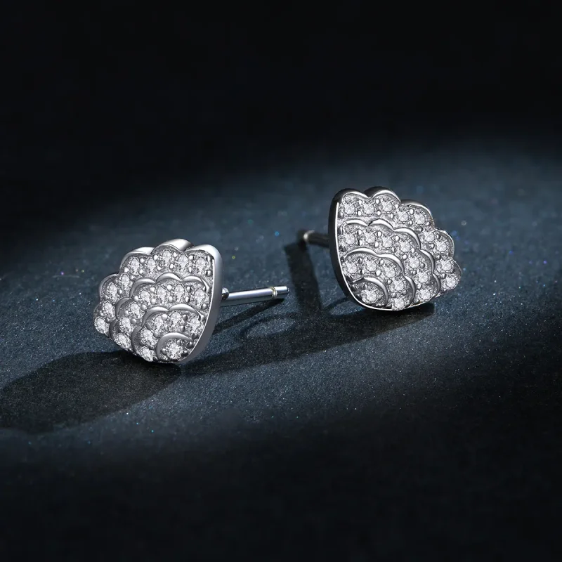 (bilde for) Pandora Style romantiske skalløredobber - BSE342 - Vis 8
