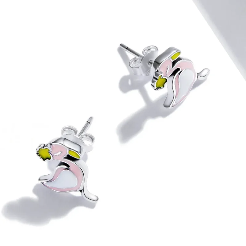 (bilde for) Pandora Style Rosa Flamingo øredobber - SCE1276 - Vis 3