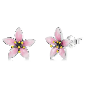 (bilde for) Pandora Style Rosa Sakura øredobber - SCE1273