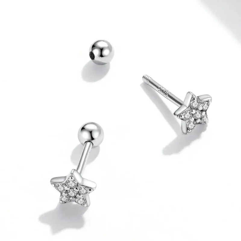 (bilde for) Pandora Style Shining Star Stud øredobber - SCE1297 - Vis 4
