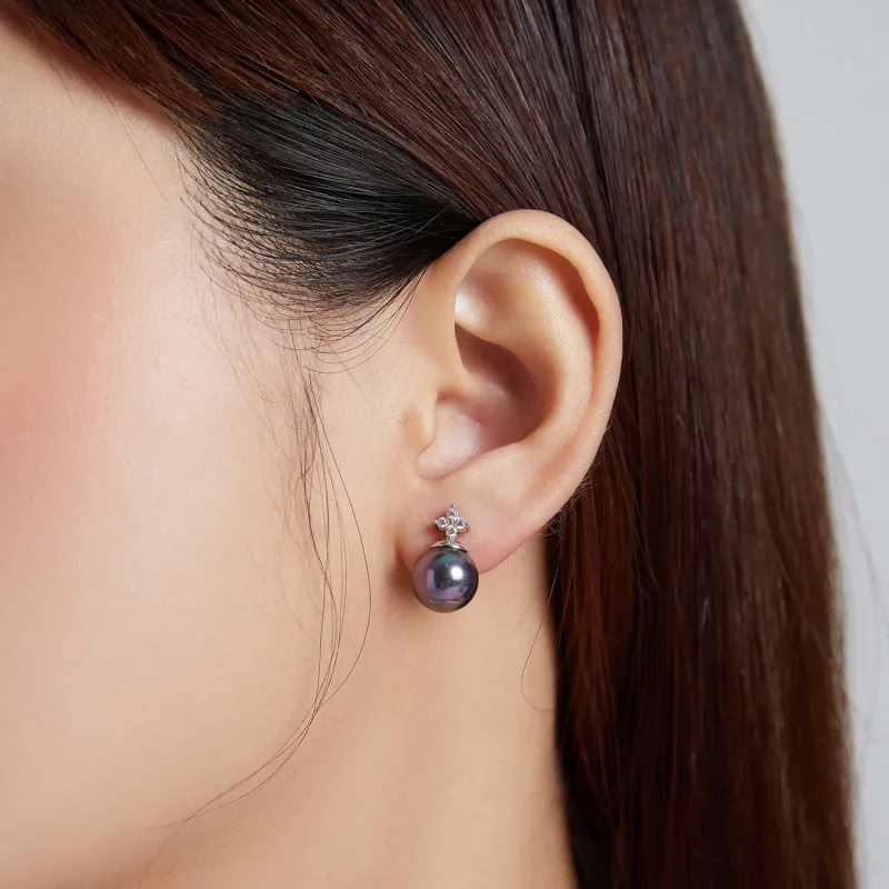 (bilde for) Pandora Style Shiny Beads Stud øredobber - BSE498 - Vis 8