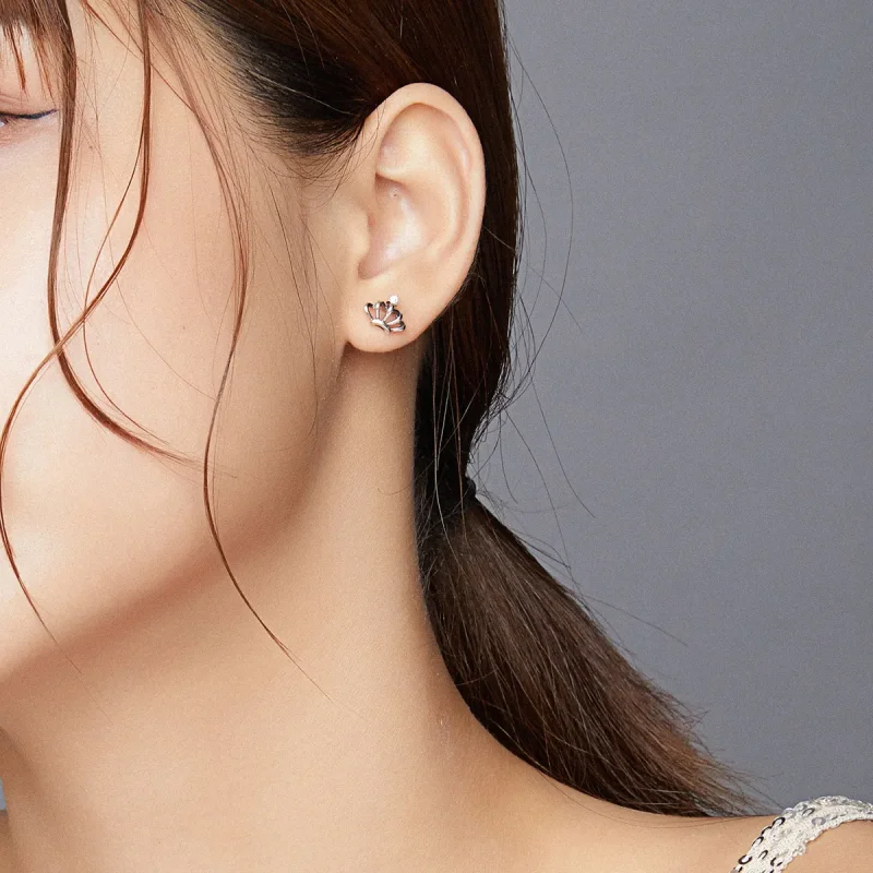 (bilde for) Pandora Style Simple Crown Stud øredobber - SCE934 - Vis 5