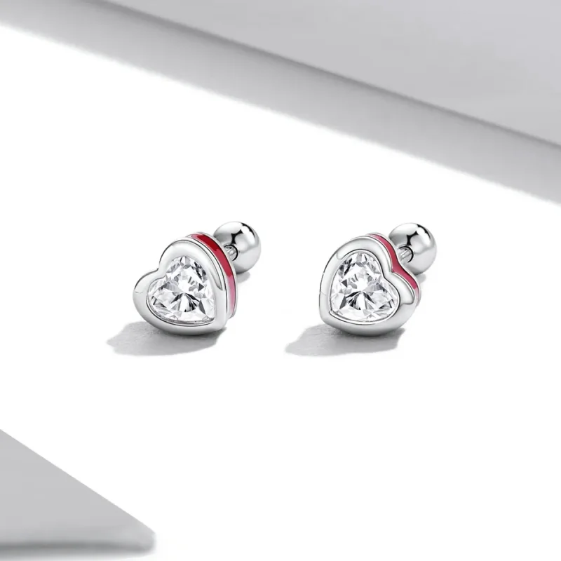 (bilde for) Pandora Style Simple Love øredobber - SCE1352-VT - Vis 2