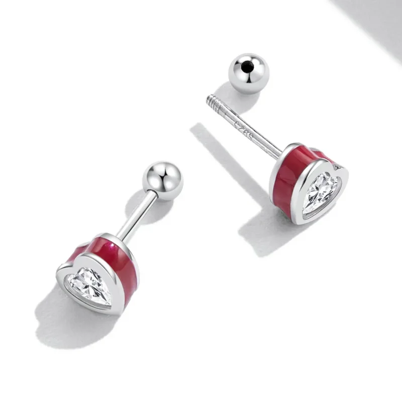 (bilde for) Pandora Style Simple Love øredobber - SCE1352-VT - Vis 4