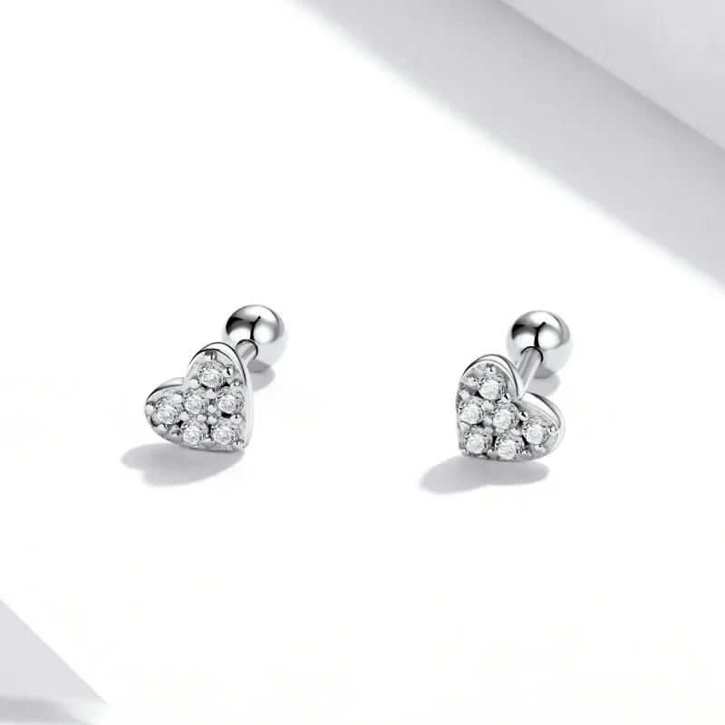 (bilde for) Pandora Style Simple Love Stud øredobber - SCE1298 - Vis 2