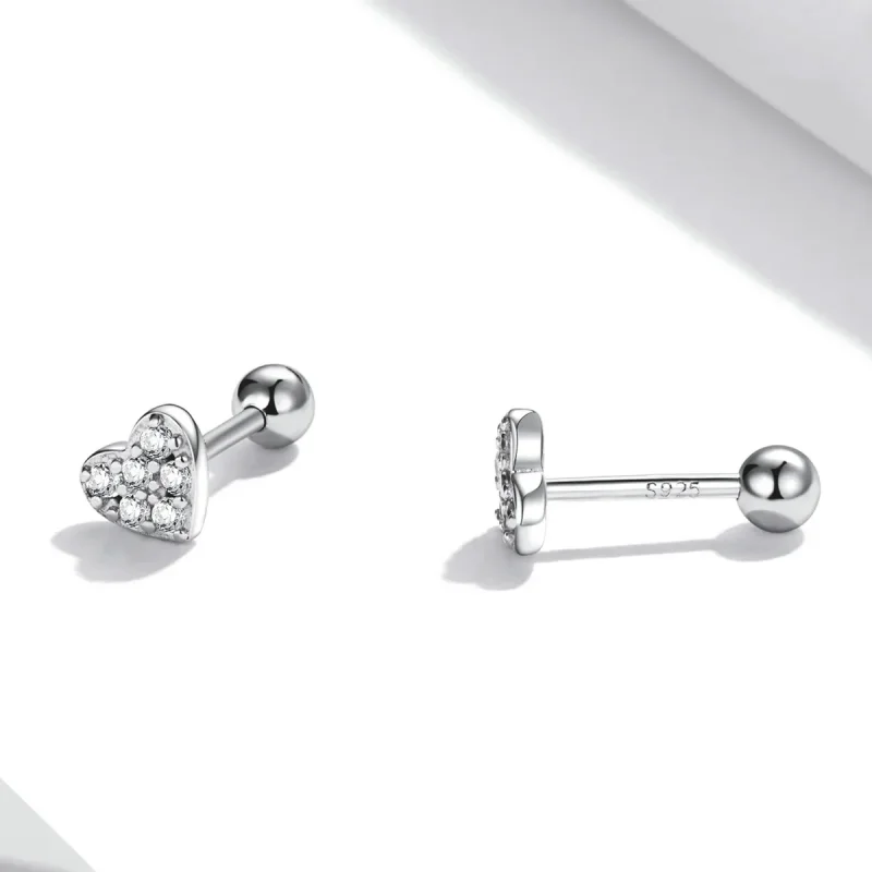 (bilde for) Pandora Style Simple Love Stud øredobber - SCE1298 - Vis 3