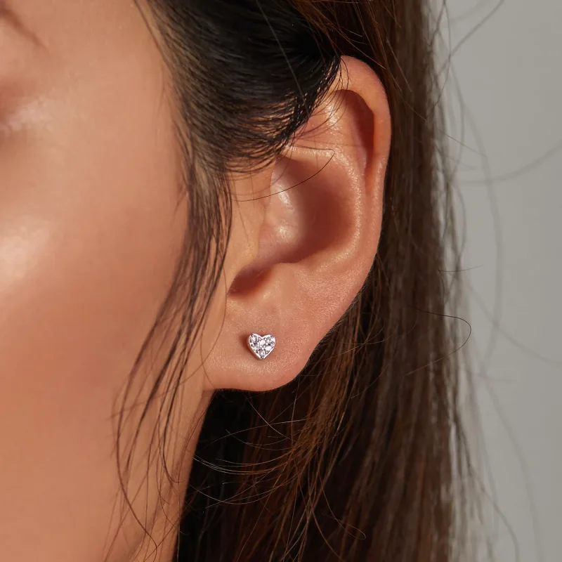 (bilde for) Pandora Style Simple Love Stud øredobber - SCE1298 - Vis 5