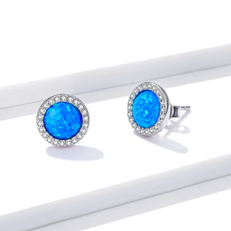 (bilde for) Pandora Style Simple Opal øredobber - BSE467 - Vis 3