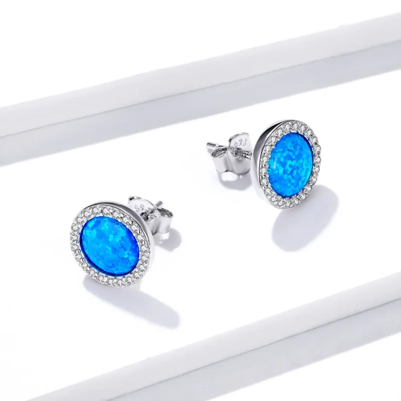 (bilde for) Pandora Style Simple Opal øredobber - BSE467 - Vis 4