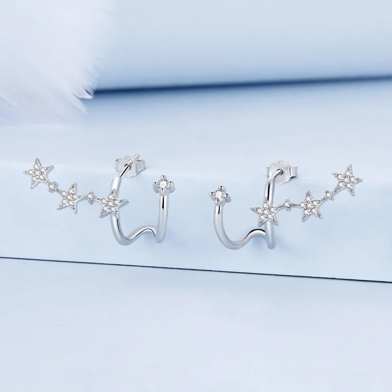 (bilde for) Pandora Style Star Stud øredobber - BSE700 - Vis 2