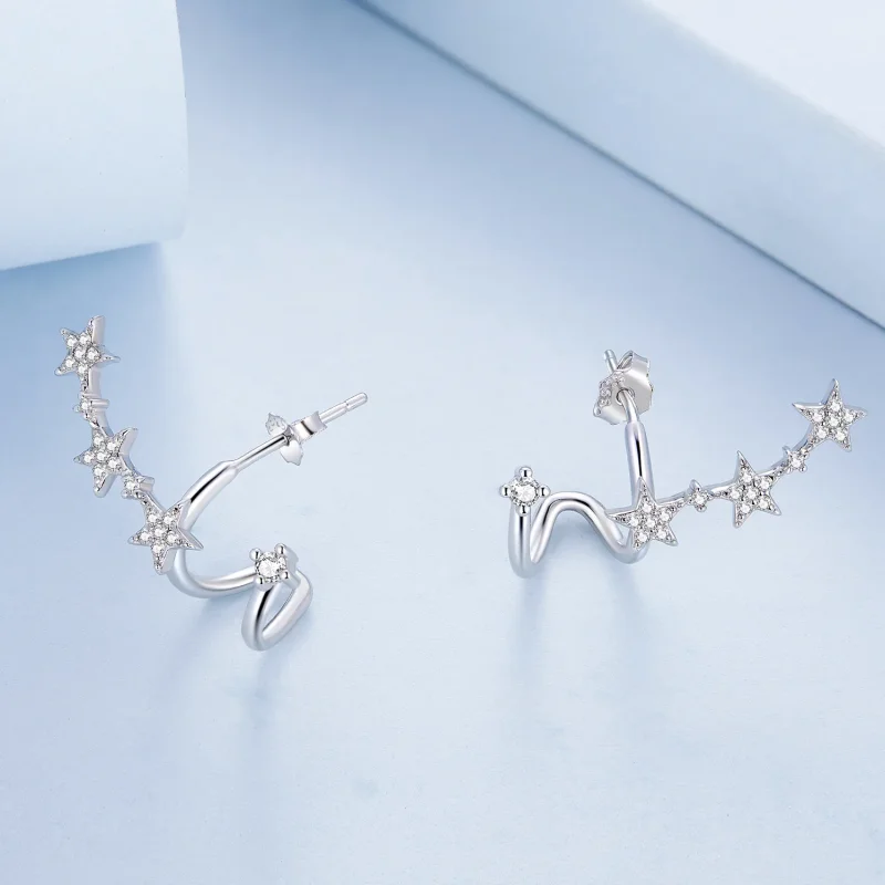 (bilde for) Pandora Style Star Stud øredobber - BSE700 - Vis 4
