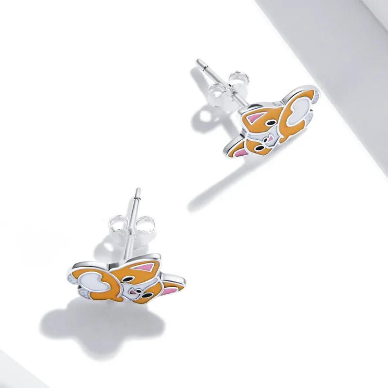 (bilde for) Pandora Style søte Corgi øredobber - SCE1281 - Vis 4