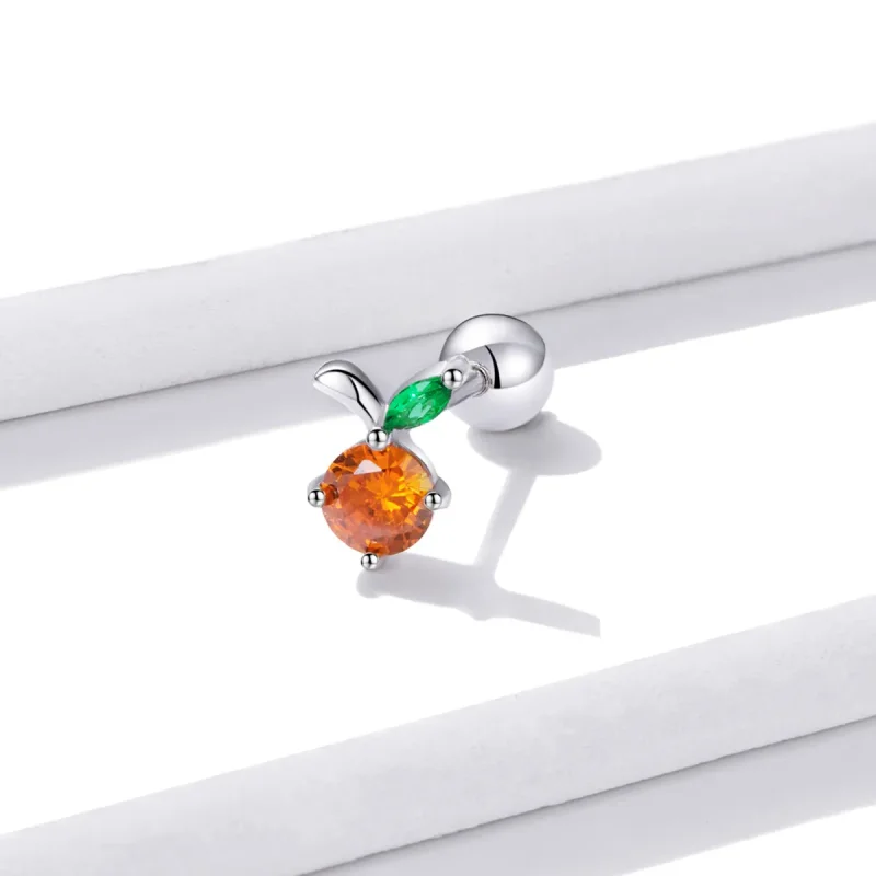 (bilde for) Pandora Style Summer Sweetheart - Oransje øredobber - BSE493 - Vis 2