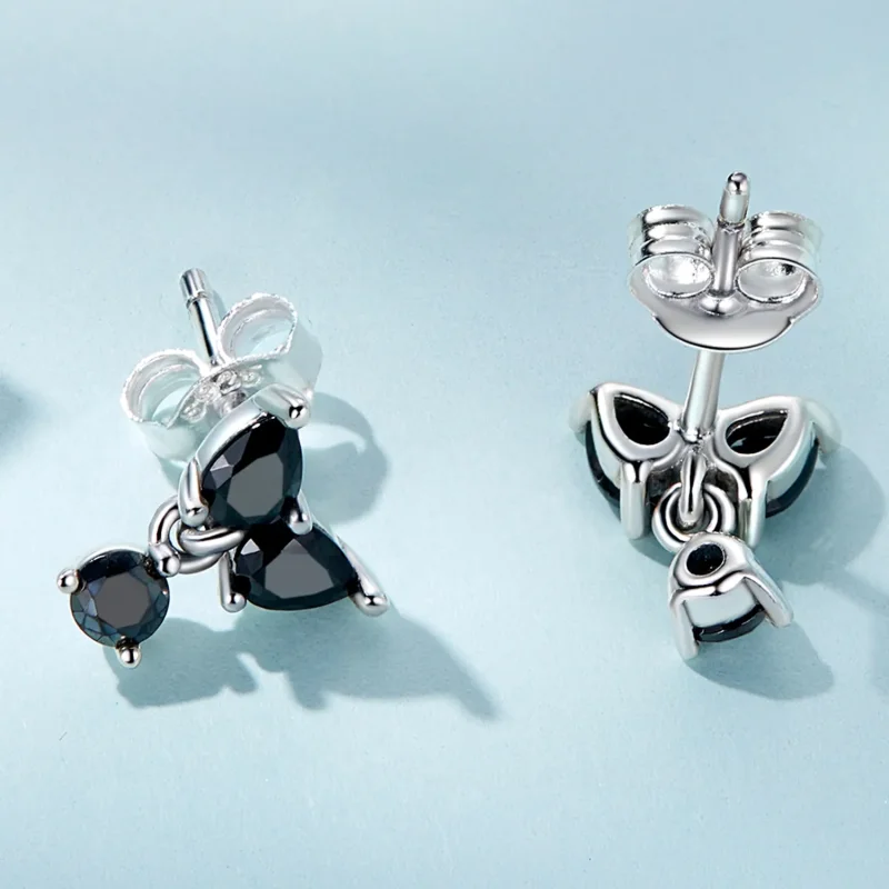 (bilde for) Pandora Style svarte sirkon øredobber - SCE1507 - Vis 3