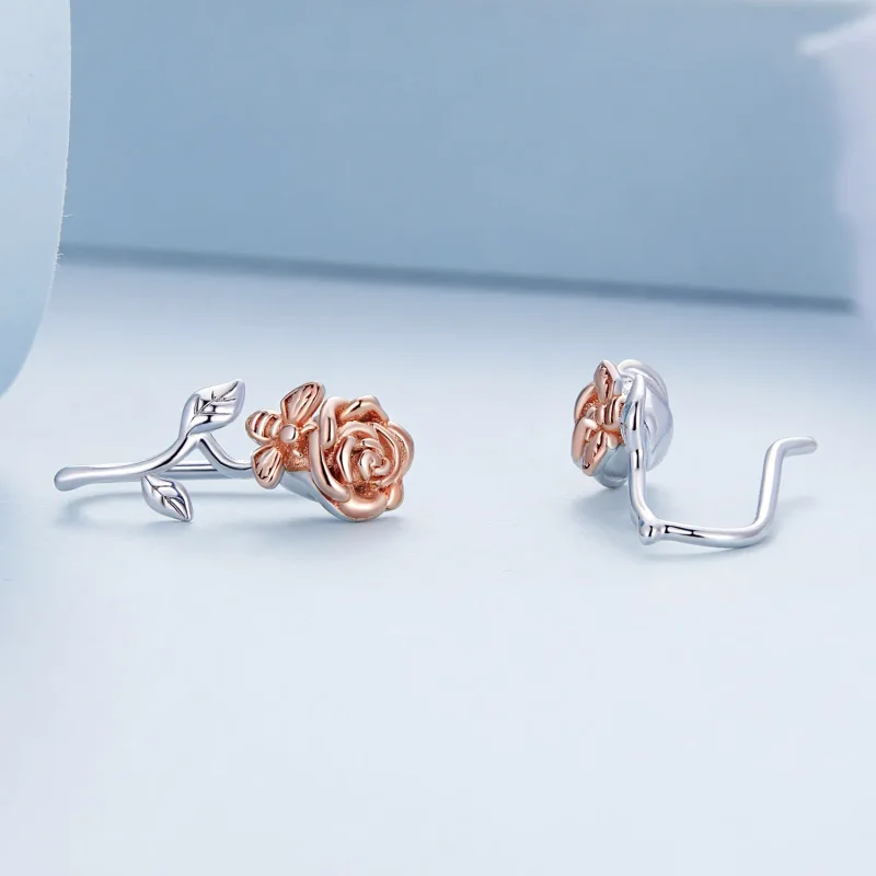 (bilde for) Rose ørepynt i Pandora-stil - BSE682 - Vis 4