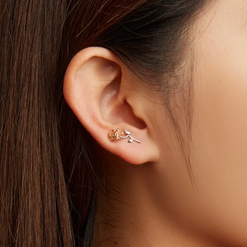 (bilde for) Rose ørepynt i Pandora-stil - BSE682 - Vis 5