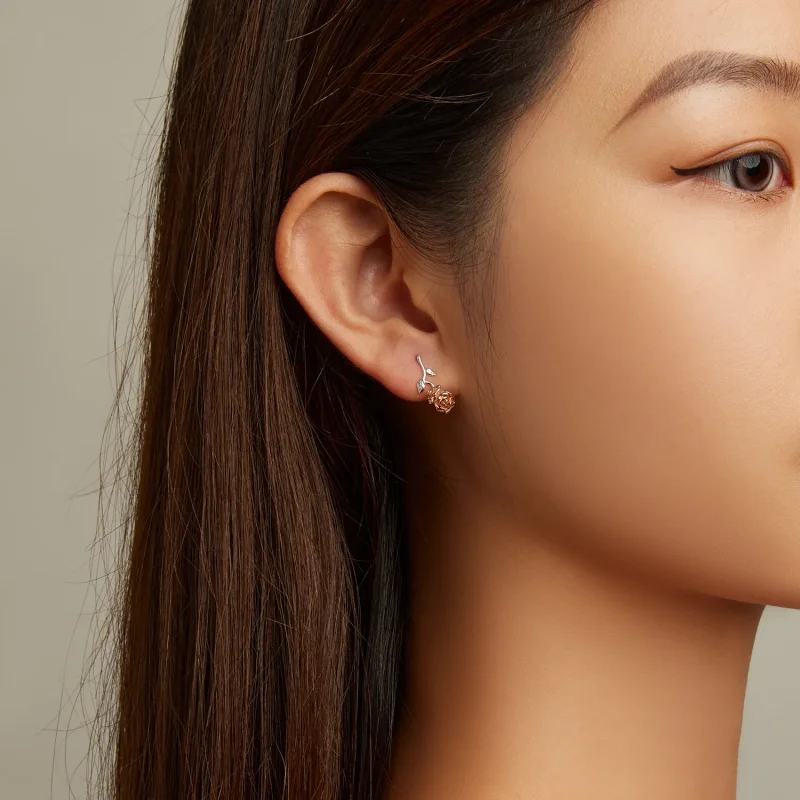 (bilde for) Rose ørepynt i Pandora-stil - BSE682 - Vis 7