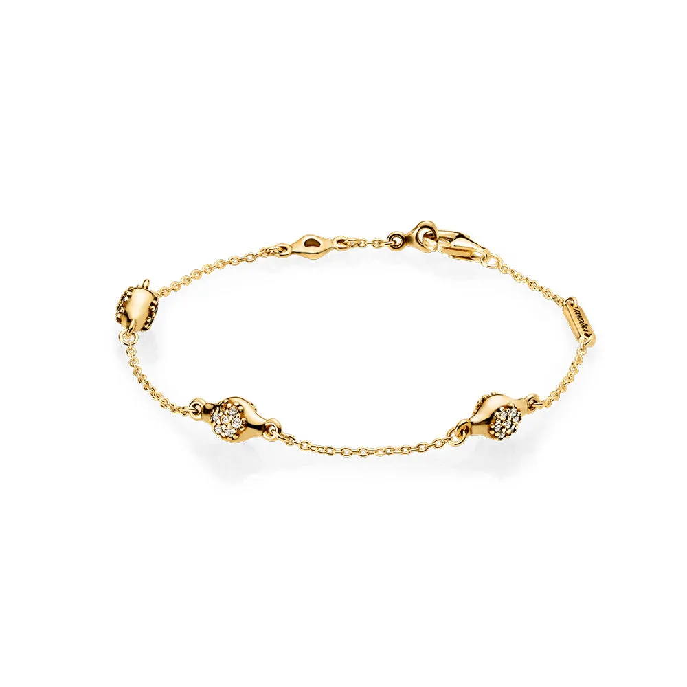 modern lovepods pandora shine bracelet with clear cubic zirconia 567354cz