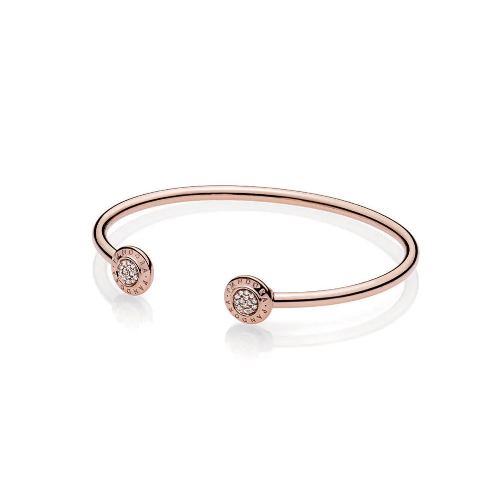 pandora signature open bangle 580528cz