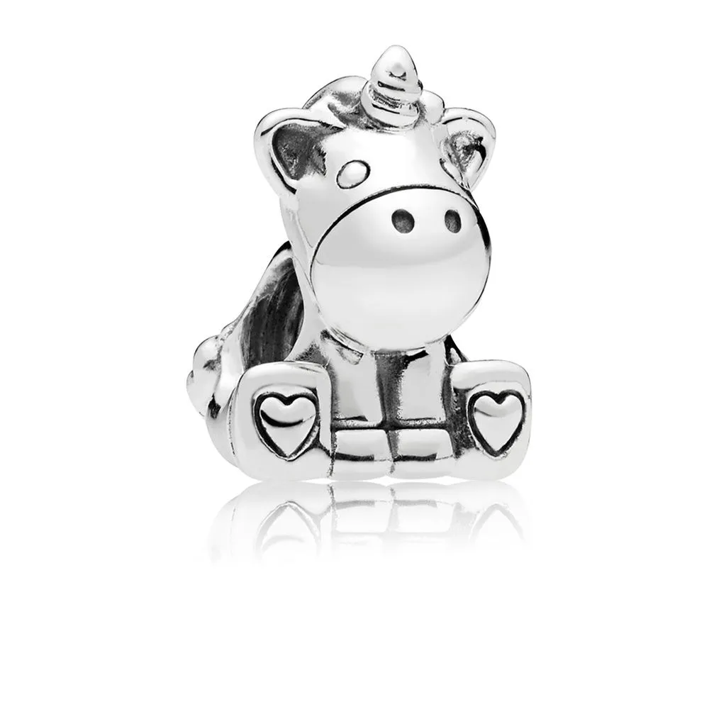pandora unicorn silver charm 797609